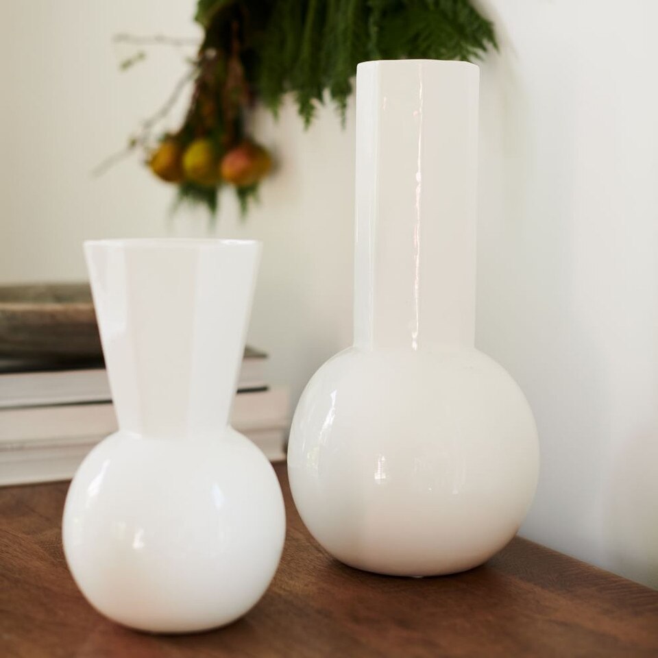 White Porcelain Urn Vases west elm Australia